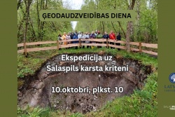 Ekspedīcijā uz Salaspils karsta kriteni. Visit.salaspils.lv